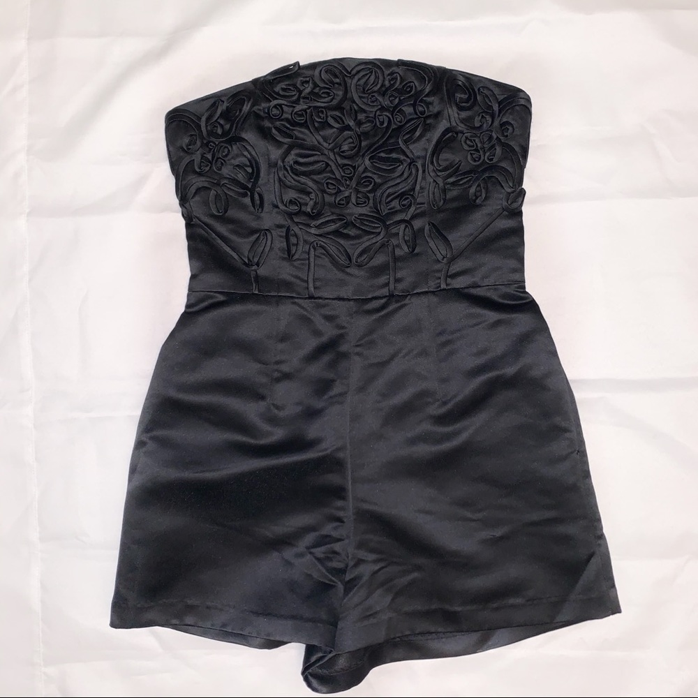 TopShop Black Floral Romper